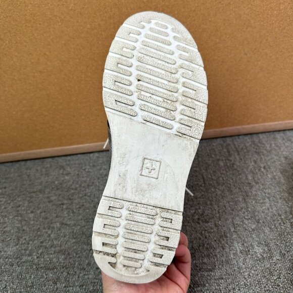 Dr Martens Jemima Leather Kiltie Chukka Moc Boots Metallic Silver Women's US 8 - Picture 7 of 8